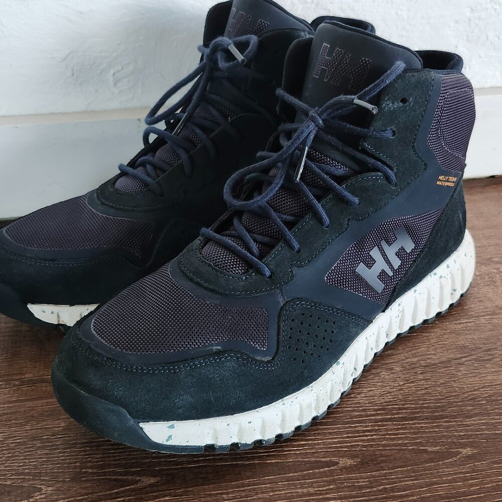 Helly Hansen Men's Monashee ULLR HT Waterproof Mid Hiking Boots Shoes 11.5 Blue
